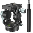 Mini Hollow Hydraulic Head Tripod Tilt Head Camera Video Head with Handle for Tripod Monopod Arca Q.R Plate for Dslr Camera
