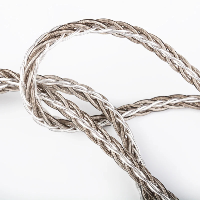 NICEHCK SilverCat HIFI Upgrade Cable 8 Cores Silver Plated Alloy Earphone Wire 3.5/2.5/4.4mm MMCX/0.78mm 2Pin for Bravery Winter