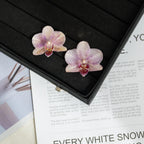 "Resin Coated Natural Dried Phalaenopsis Orchid Flowers - DIY Craft Supplies for Jewelry Making (Earrings/Brooch) Real Preserved