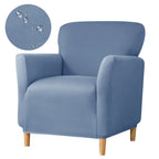 Stretch Spandex Tub Chair Cover Water Repellent Elastic Club Sofa Covers Solid Color Relax Single Armchair Slipcover Bar Counter