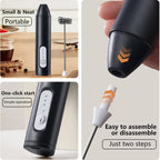 Wireless Electric Milk Frothers USB Recharge 3 Speeds Handheld Milk Foamer Mini Blender for Coffee Cappuccino Foam Maker Whisk