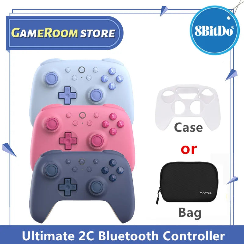 8BitDo Ultimate 2C Bluetooth Controller for Switch 2 Wireless Gamepad with Hall Effect Joystock for Nintendo Switch,OLED Console
