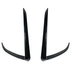 For Tesla Model 3 Model Y 2017-2023 Front Bumper Fog Lamp Wind Knife Spoiler 1Pair Car Fog Lamp Trim Cover Fog Light Eyebrow