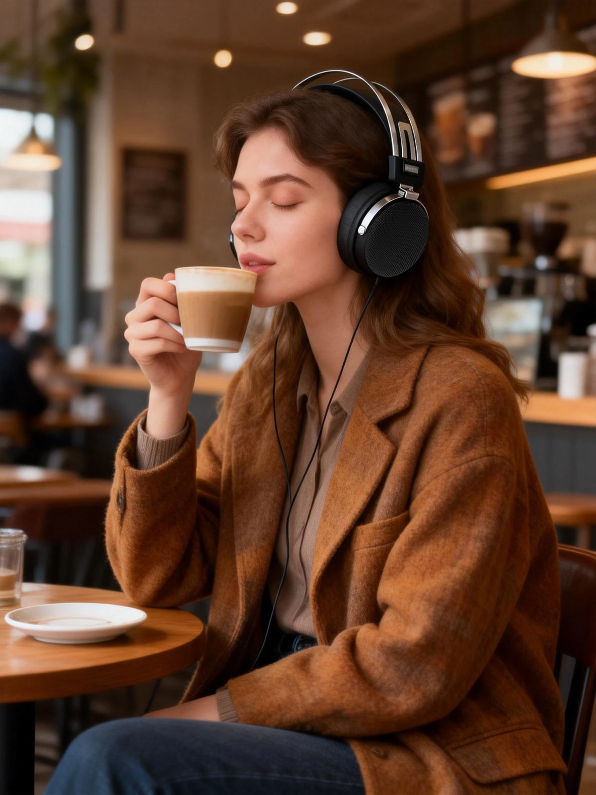 Poyatu Hi-Fi 50mm Dynamic Driver Headphones Open-Back Design Headphones with Premium Sound Studio Monitor Headphones