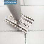 KAMPFE aluminum Double Edge Manual Shaver with Non-Slip Razor Grip Light Weight Safety Razor gifts for men.