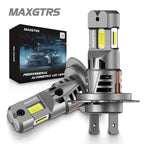 2x Three Sides Light H7 H8 LED Headlight Kit With Fan Canbus Error Free 6500K Wireless Turbo Driving Headlamp Replacement Bulbs