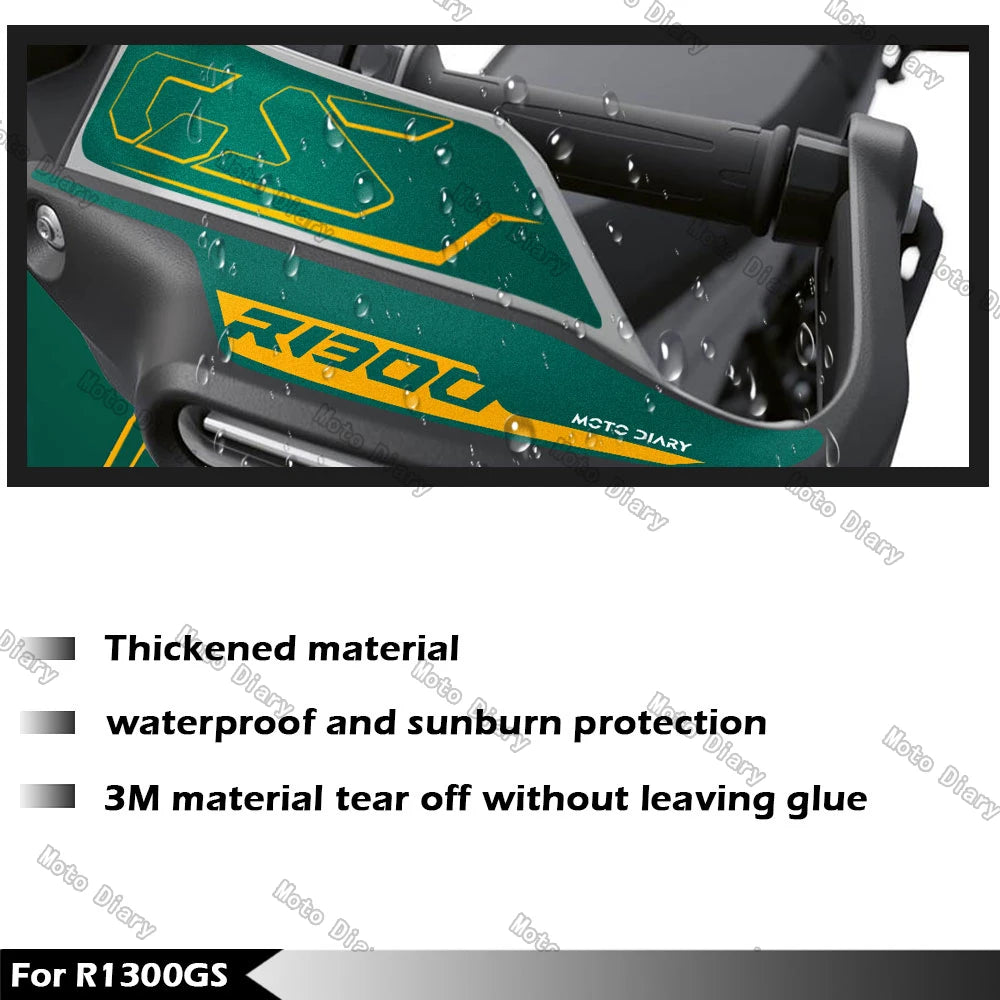 R1300 GS Motorcycle HandGuard Stickers Hand Guard Decals For Triple Black R1300GS R 1300 GS Waterproof