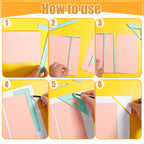 14/4Pcs Scrapbooking Tool Book binding kit Starter Notebook DIY Craft Complete Bookbinding Ruler Templates Notebook Journal