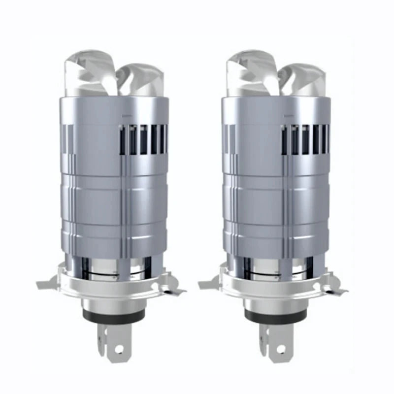 H4 LED Projection Lens Bulbs 800000LM Super Bright With Fan Plug And Play H4 Led Car Motorcycle Headlight CANBUS Auto Lamps 12V