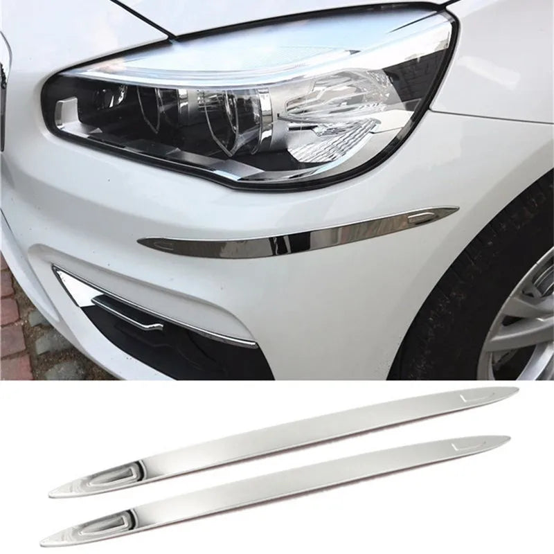 Car Bumper Protector Stainless Steel Trim Anti Scratch Anti-collision Front Rear Bumper Corner Guard Decorative Protection Strip