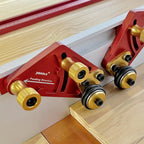 1 Pair Bearing Roller Feeder, Upgraded Aluminum Alloy Feather Loc Board, Table Saw Feeding Safety Propelling Auxiliary Tool