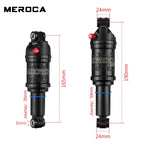 MEROCA MR-2 MTB Bike Air Shock Absorber 125/150/165/190mm Adjustable Air Pressure Aluminum Alloy Bicycle MTB Air Shock Absorber