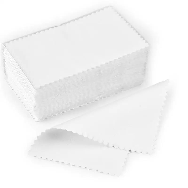 10Pcs/pack Multi Size Silver Polishing Cloth Jewelry Cleaning Anti Tarnish Reusable Soft Wiping Cloth Keep Jewelry Shining Tools