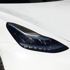 Car Front Headlight Eyebrow Eyelid Lid Trim Lamp Cover Sticker for Tesla Model 3 Model Y 2017-2023 ABS Car Styling Accessories