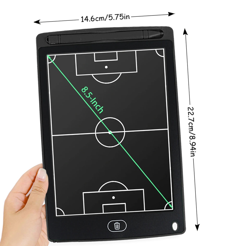 8.5/16-Inch LCD Electronic Football Coaching Tactical Board Strategy Marker Board Soccer Coach Blackboard for Sports Training