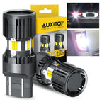 AUXITO 2Pcs Canbus T20 LED 7443 W21/5W LED Bulbs 7440 WY21W W21W LED Car Reverse Tail Lamp Turn Signal Lights No Error White 12V