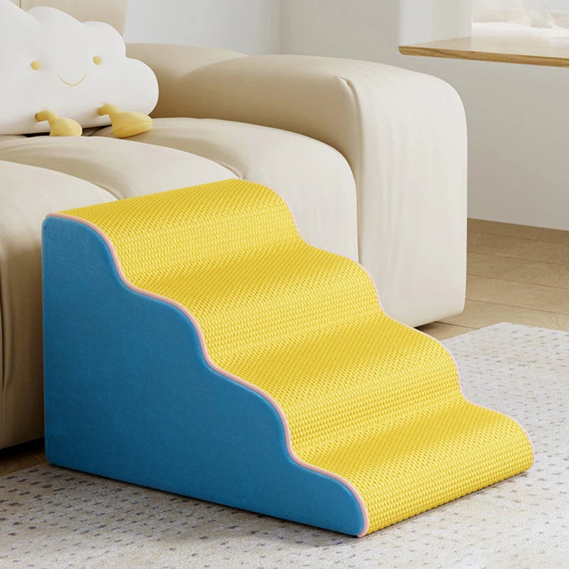 3/4/5 Step Dog Cat Ramp Ladder Pet Stair Memory Foam Sponge Dogs Sofa Removable Washable Training Pet Ramp Stairs Pet Supplies