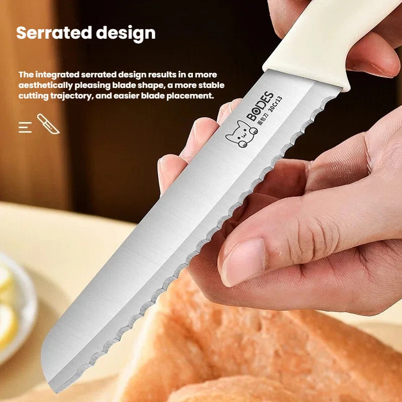 Bread Knife Serrated Special Knife For Making Sandwiches Beignet Cutlery Baguette Specialt Toast Slicing Knife For Baking Tool