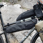 Qunature Bikepacking Bag Bike Frame Bag Large-capacity Waterproof Mtb&Road Bike Cycling Bag Wear-resistant Extra Long