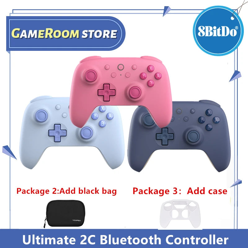 8BitDo Ultimate 2C Bluetooth Controller for Switch 2 Wireless Gamepad with Hall Effect Joystock for Nintendo Switch,OLED Console