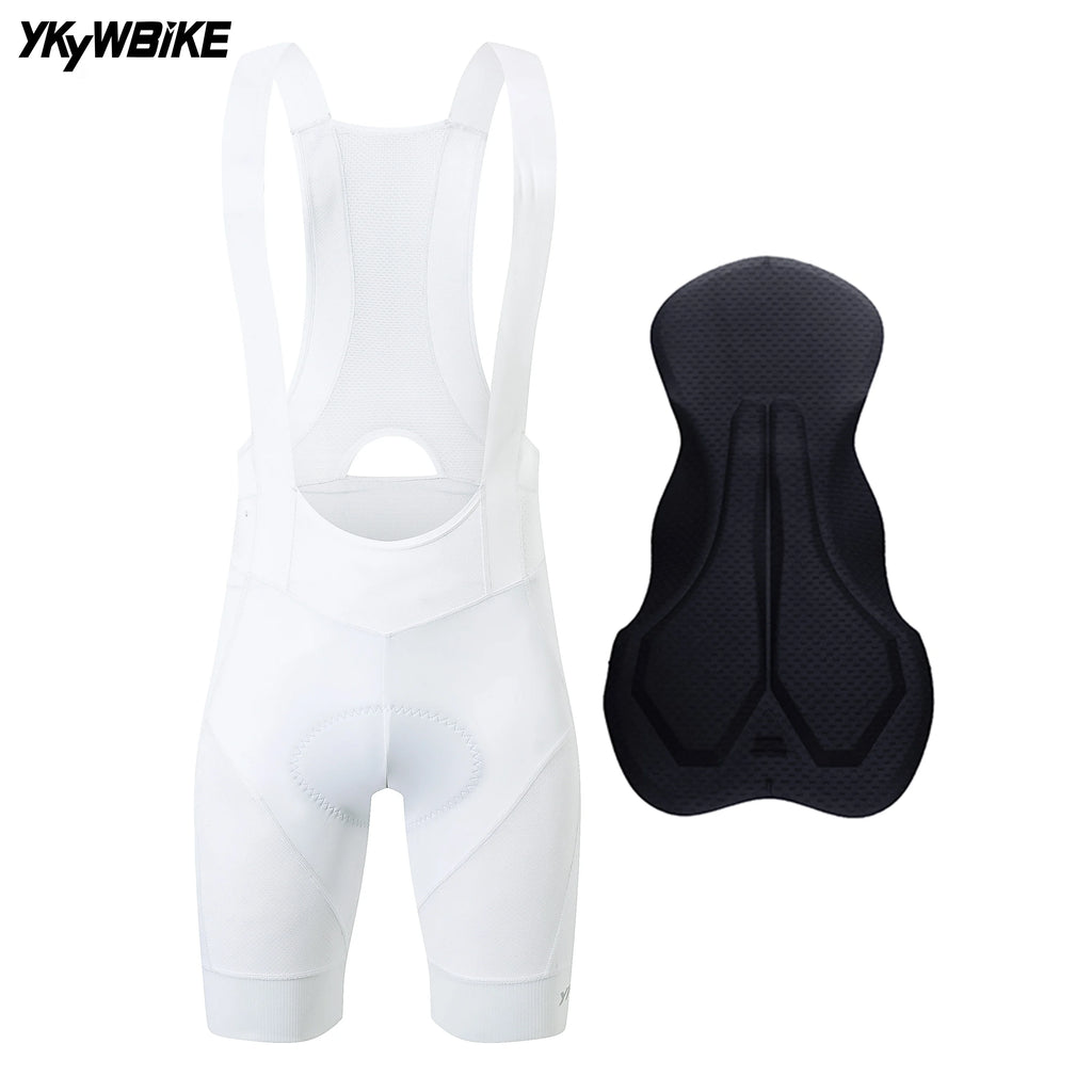 YKYWBIKE Men Cycling Bib Shorts 6 Hours Belgium Pad Bibs Breathable MTB Road Bike Tights Race Bicycle Summer Shorts MTB Pro