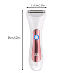 Waterproof women electric shaver, Wet & Dry Portable electric Razor, with Tri-Blade Head for Full-Body Hair Removal
