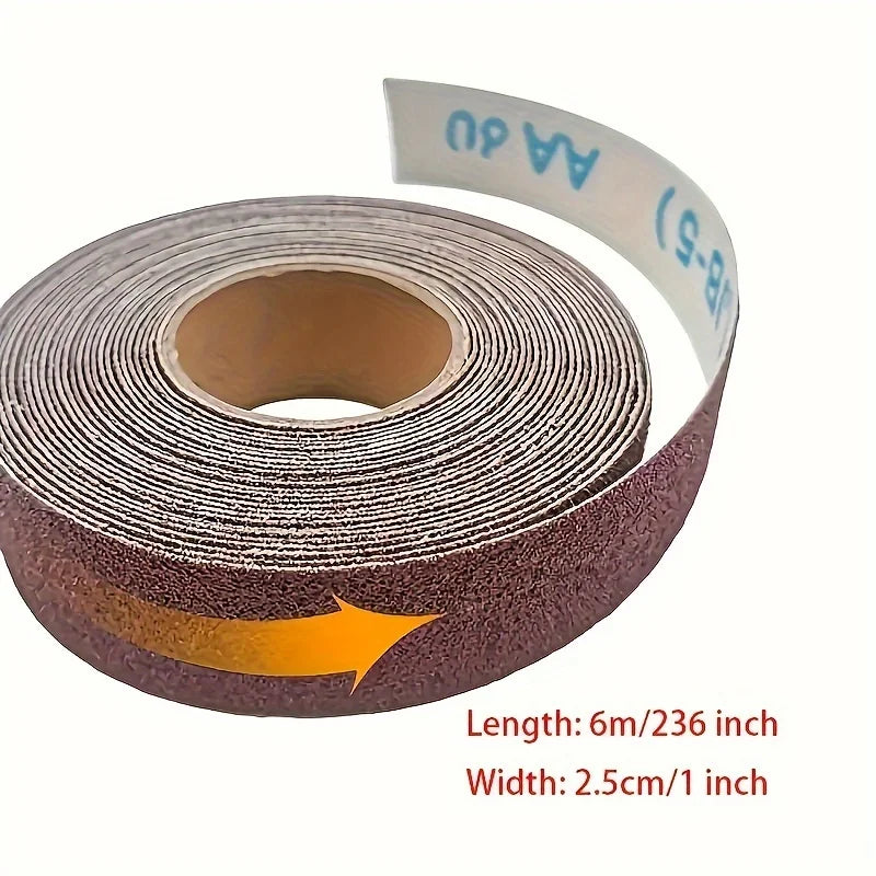 Diamond cloth rolls, 80/150/240/320/400/600 grit sandpaper rolls Metal emery cloth with dispenser, alumina sandpaper