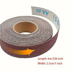 Diamond cloth rolls, 80/150/240/320/400/600 grit sandpaper rolls Metal emery cloth with dispenser, alumina sandpaper