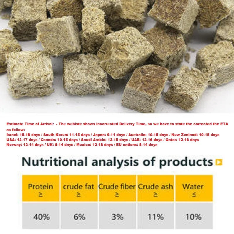 165ML/550ML High Protein Freeze Dried Bloodworms Cube Tubifexes Worms Fish Feed Axolotl Feed Tortoise Feed