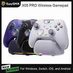 EasySMX X05 Pro Wireless Gaming Controller with Hall Joysticks, 1000Hz Polling Gamepad for PC Nintendo Switch Android and iOS