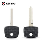 KEYYOU Remote Car Key Shell Case with HU64 Uncut Blade for Mercedes Benz, 10pcs