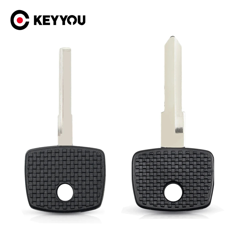 KEYYOU Remote Car Key Shell Case with HU64 Uncut Blade for Mercedes Benz, 10pcs