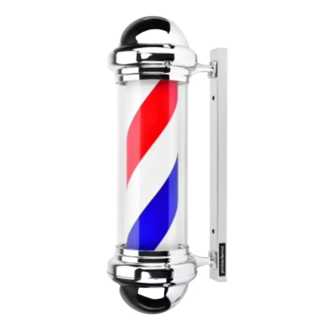 Hairdressing Entrance Lamp Barber Shop Cylindrical Rotating Sign Light Outdoor Shop Name Exclusive Prop Lighting Tool