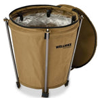 Outdoor Camping Trash Can Lightweight Collapsible Oxford Cloth Storage Round Bin Self-drive Barbecue Portable Car Trash Bin