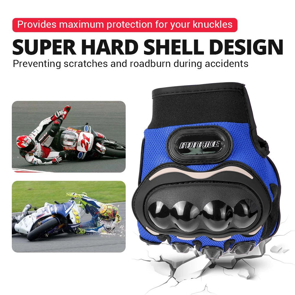 Motorcycle Gloves Summer Riding Breathable Gloves Hard Knuckle Touchscreen Motorbike Gloves Tactical Gloves For Dirt Bike Moto