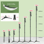 Manbily Lightweight Camera Tripod Monopod Selfie Stick Aluminum A-222 Pro For Canon Nikon DSLR Travel Max 170cm with M-2 Base