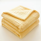 Battilo Cotton Throw Blanket Soft Breathable Waffle Blanket for Twin Queen King Bed Decorative Plaid Sofa Blankets Summer Throws