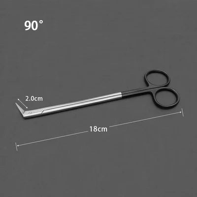 Potts Cut Angle Vascular Scissors Microscopic Coronary Artery Stainless Steel Microscopic Beak Scissors