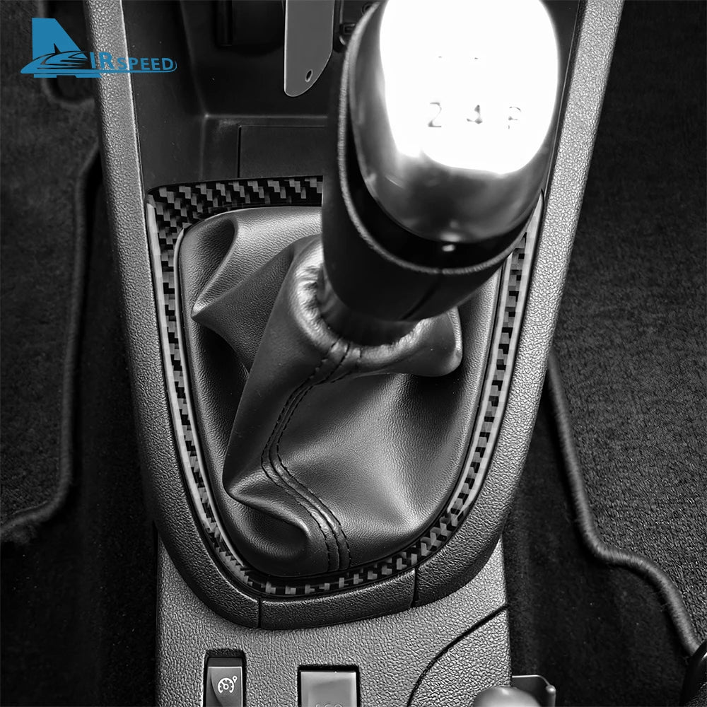 Carbon Fiber Gear Shift Frame Trim Sticker for Renault Clio 4 2013-2018 LHD/RHD
