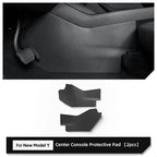 LUCKEASY for Tesla Model Y Launch 2025 2026 Juniper Anti-dirt Protective Pad Central Control Side Anti Kick Pad TPE Accessories