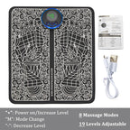 EMS Foot Massager Mat Electric TENS Foot Massage Pad Foldable Muscle Stimulator
