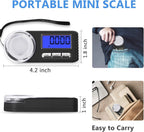 Digital Milligram Scale 50g/0.001g, Mg Scale for Powder Medicine with Portable Case, Microgram Scale 20g Calibration Weight