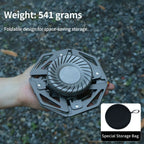 Portable Split Camping Gas Stove 4200W Swirl Flame Burner with Adapter, Light Grey