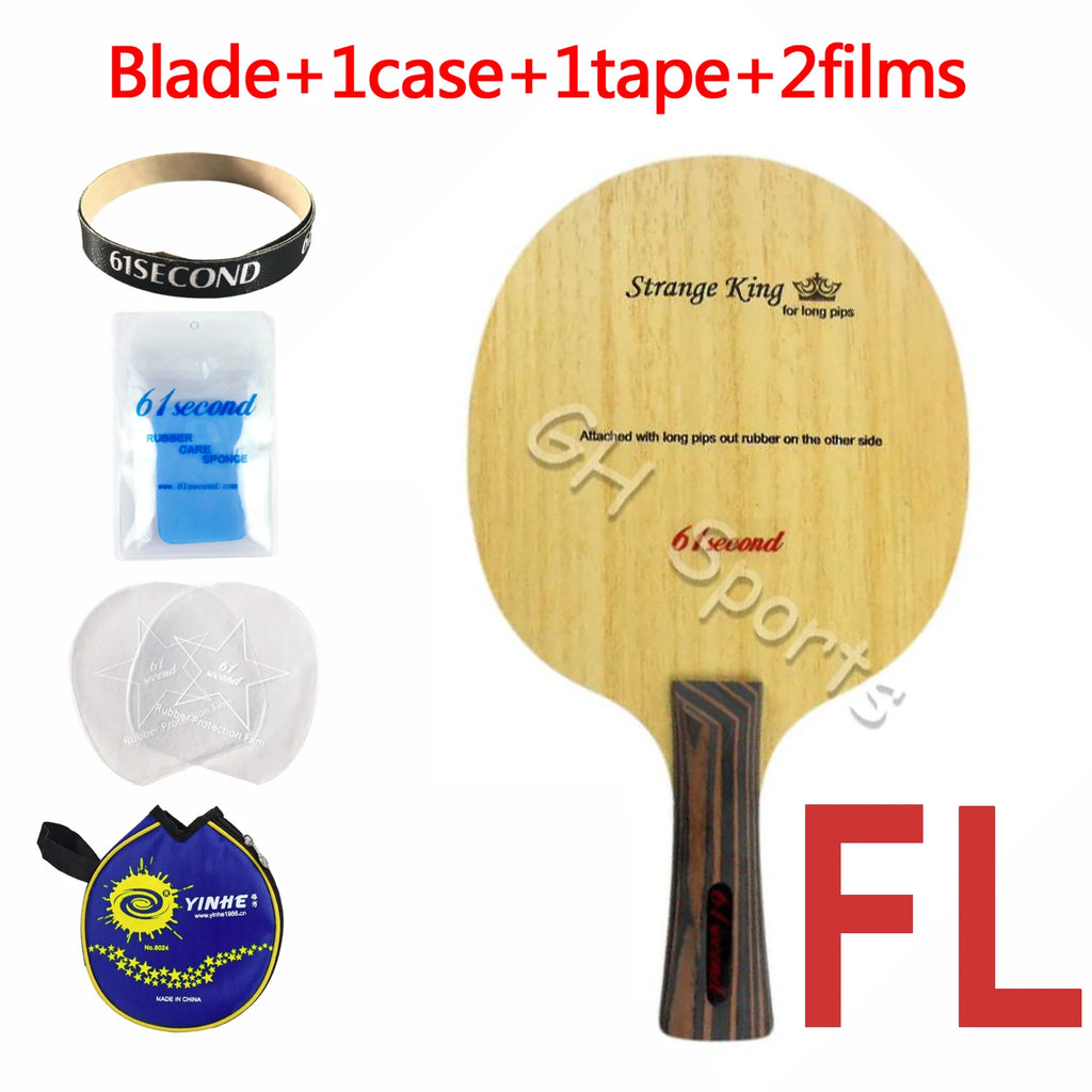 61second Strange King Table Tennis Blade specialized for long pimples out rubbers Shakehand for PingPong Racket