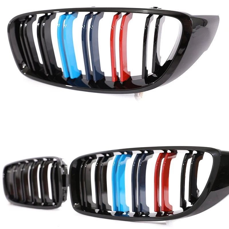 Front Bumper Kidney Gloss Black Carbon Chrome Grill M Color Grille Grill For BMW 4 Series Gran F32 F33 F36 F80 F82 2013-2020