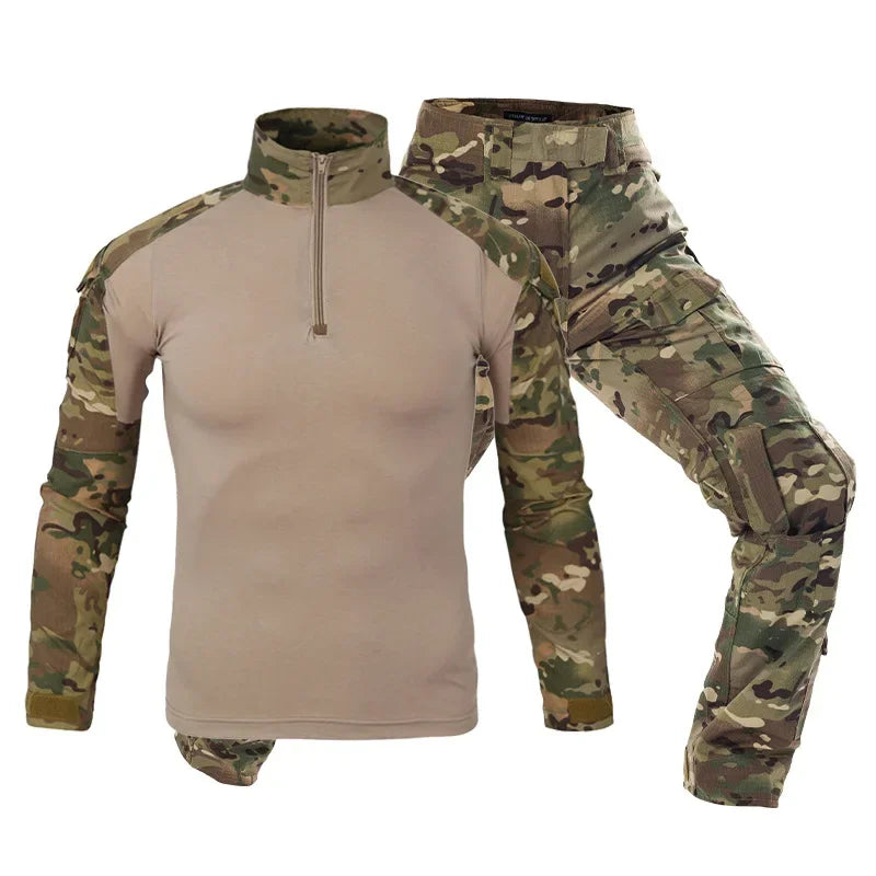 Tactical  Uniform Suits Milit Outdoor Camouflage Suit Hunting Shirts Pants Fish Trainning Airsoft Paintball Clothes Sets