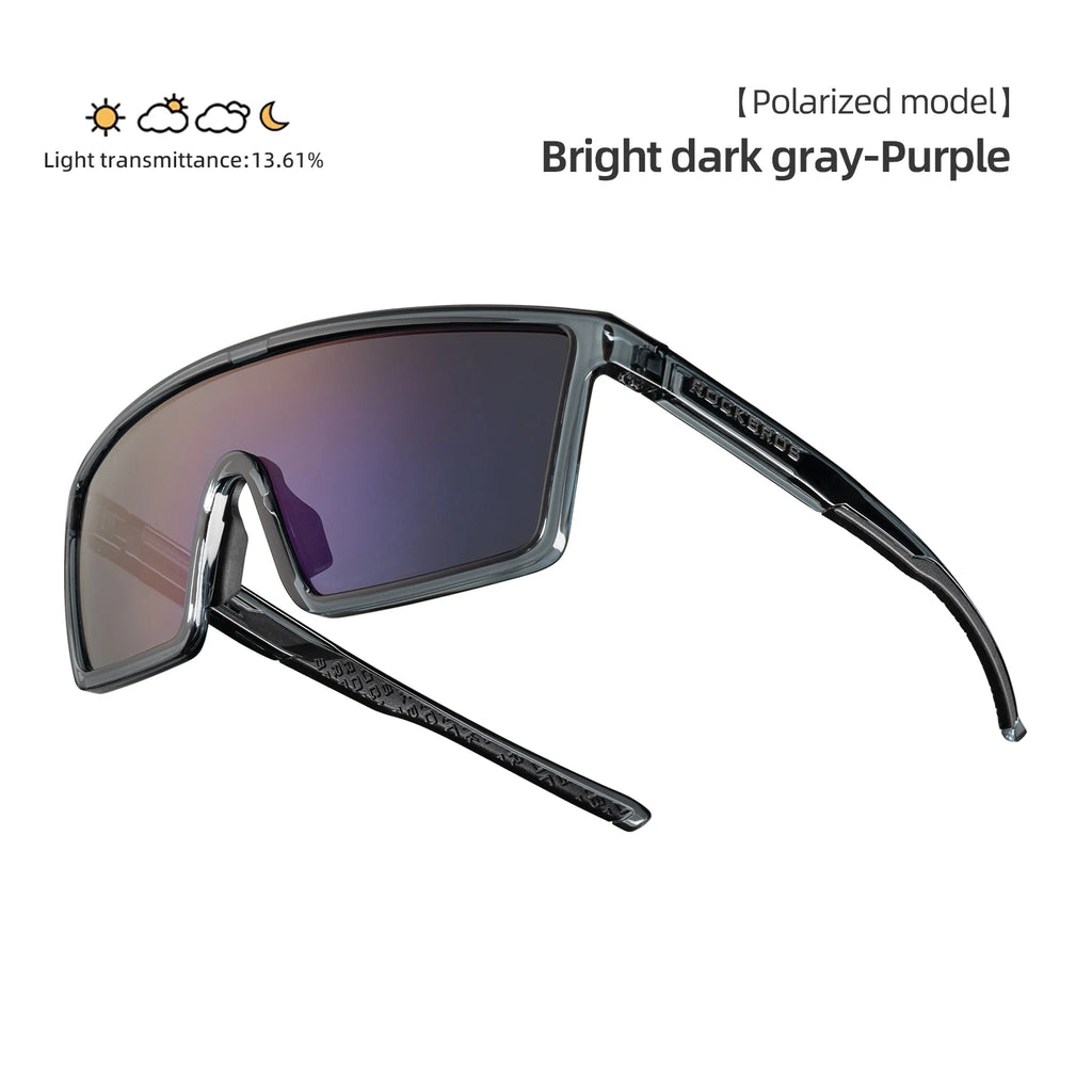 ROCKBROS Cycling Sunglasses Polarized Photochromic MTB Bike Road Windproof Eyewear Outdoor Sports UV400 Bike Lightweight Goggles