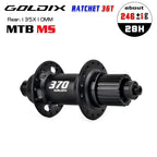 GOLDIX M370 36T Ratchet Bicycle Hubs 28 Hole J-Bend Spoke Center Lock Disc Brake Mountain Bike Hub HG/XD/MS 4pcs Seal Bearing