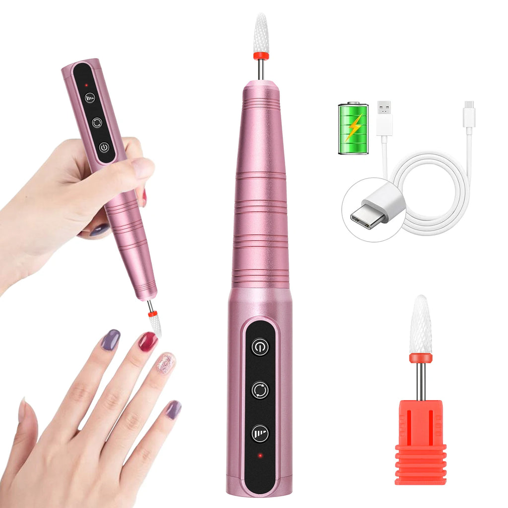 35000RPM Rechargeable Portable Nail Drill Machine With Low Noise Nails Sander For Acrylic Gel Polish Professional Nail Tool