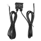 Car Dash Mount Dual USB Port Panel Interface Extension 145cm Cable Adapter Dual USB TypeC Port Panel AUX Extension Cable Adapter